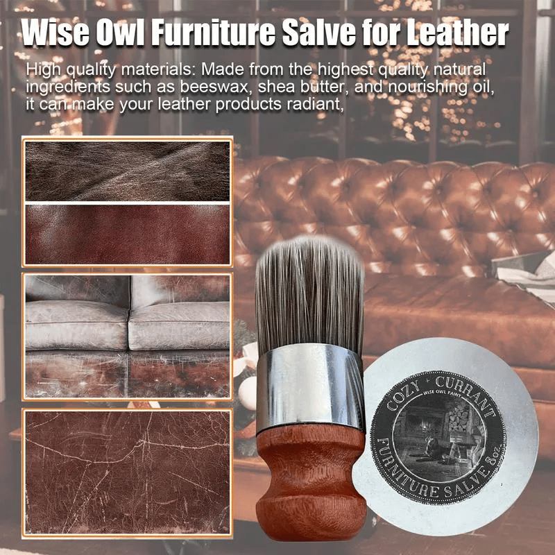 ✨ Wise Owl Furniture Salve Brush - 49% OFF - Restore, Protect & Shine Effortlessly! 🪑