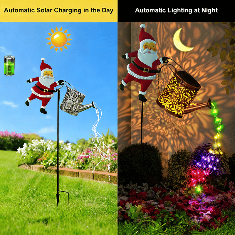 ✨ Festive Glow Pick – Christmas Solar Kettle Lights