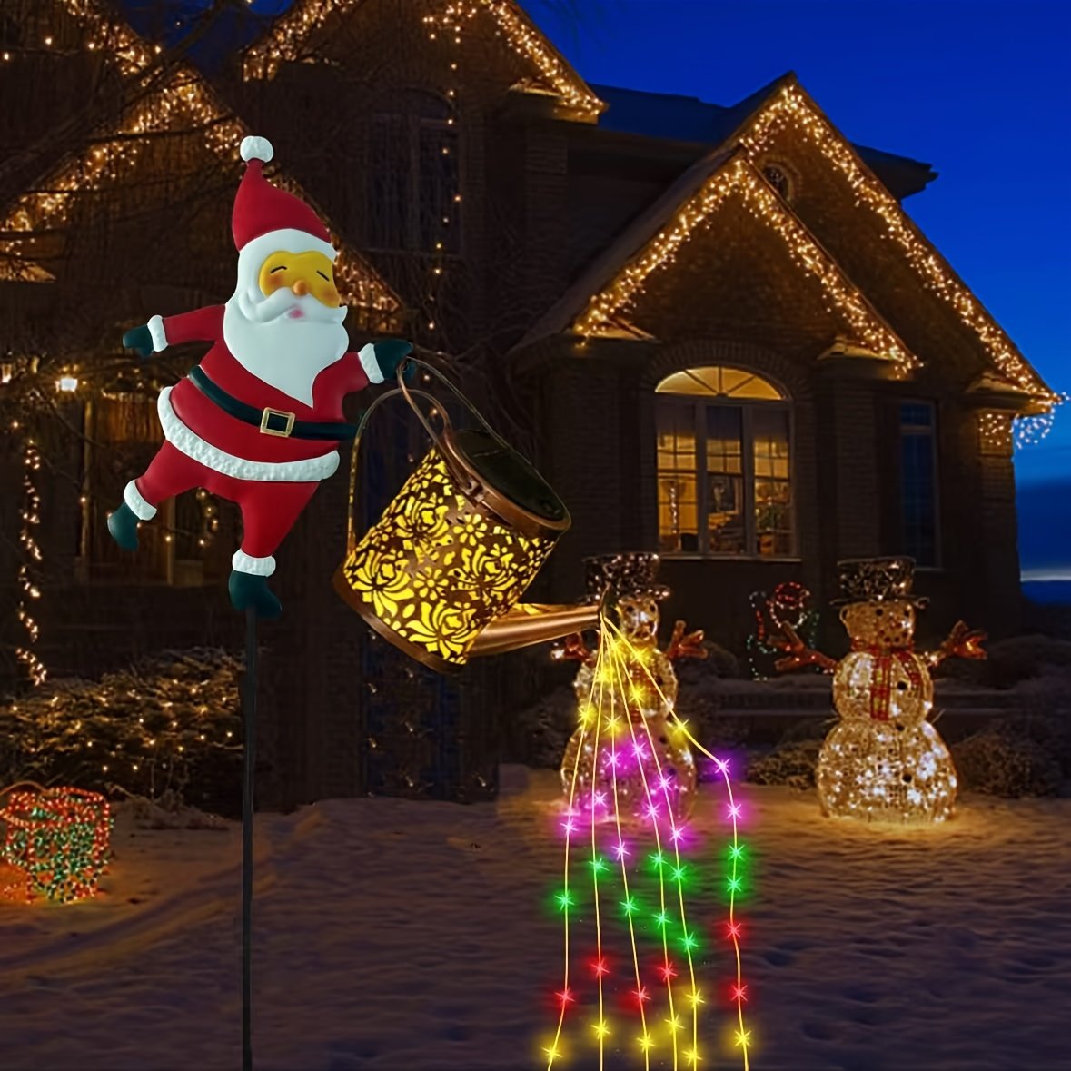 ✨ Festive Glow Pick – Christmas Solar Kettle Lights