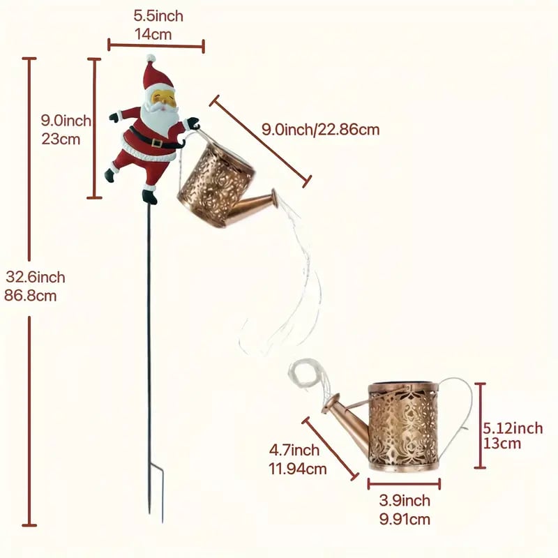 ✨ Festive Glow Pick – Christmas Solar Kettle Lights