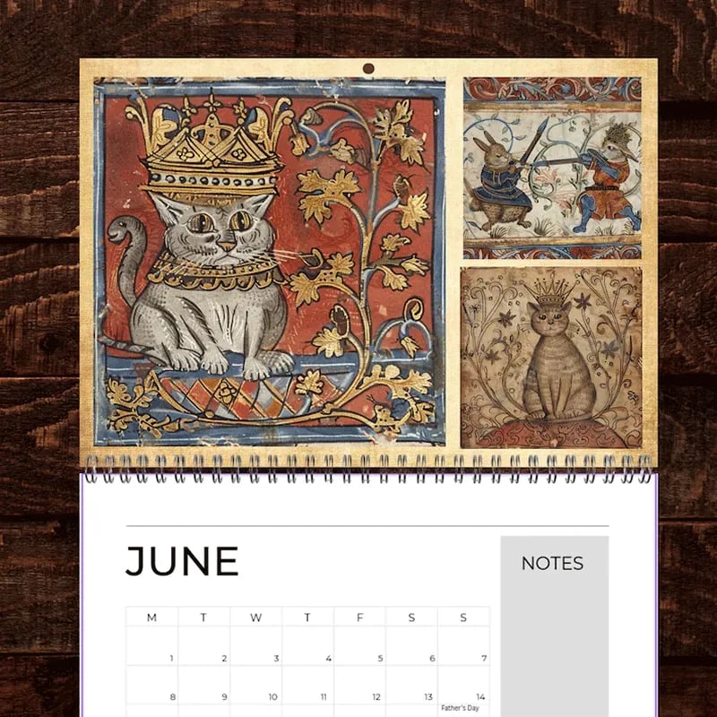 🐱🗓️Medieval Cats with Crowns Calendar 2026