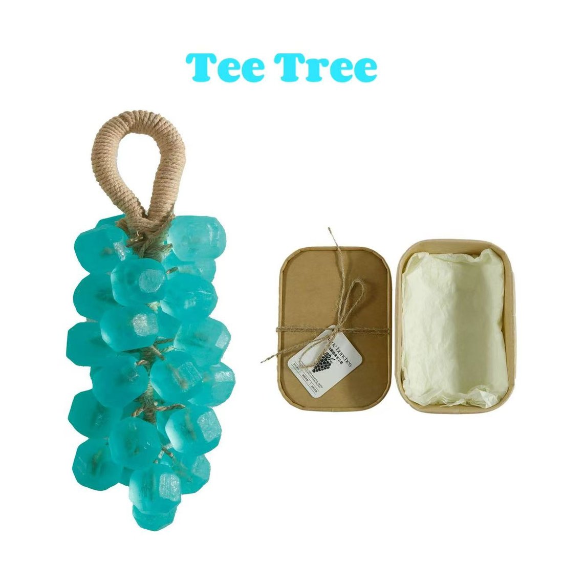 Grape Soap, Handcrafted Grapes Soap on a Ropes, Cold-Process Soaps for Hand Washing, Air Freshening, or Decoration