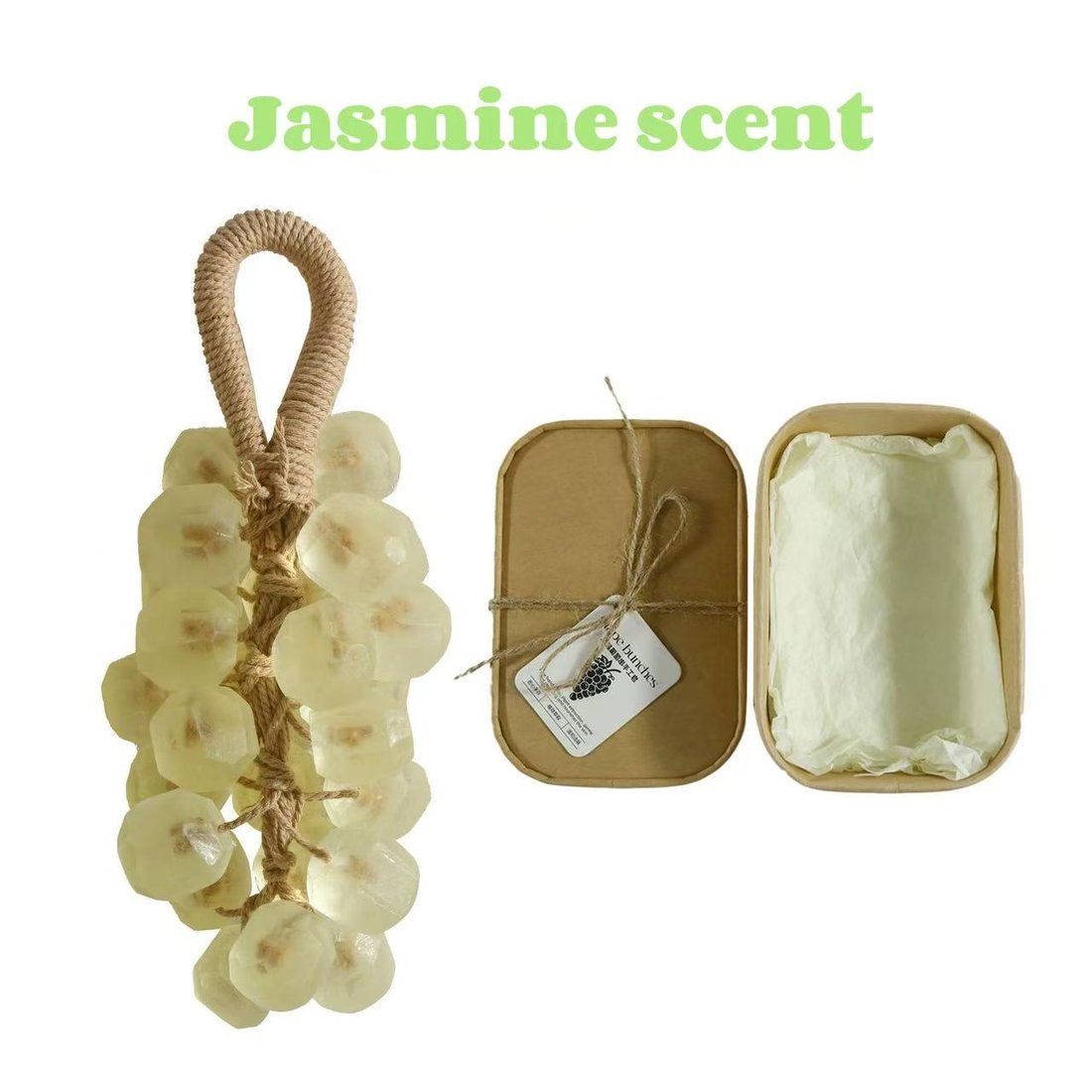 Grape Soap, Handcrafted Grapes Soap on a Ropes, Cold-Process Soaps for Hand Washing, Air Freshening, or Decoration