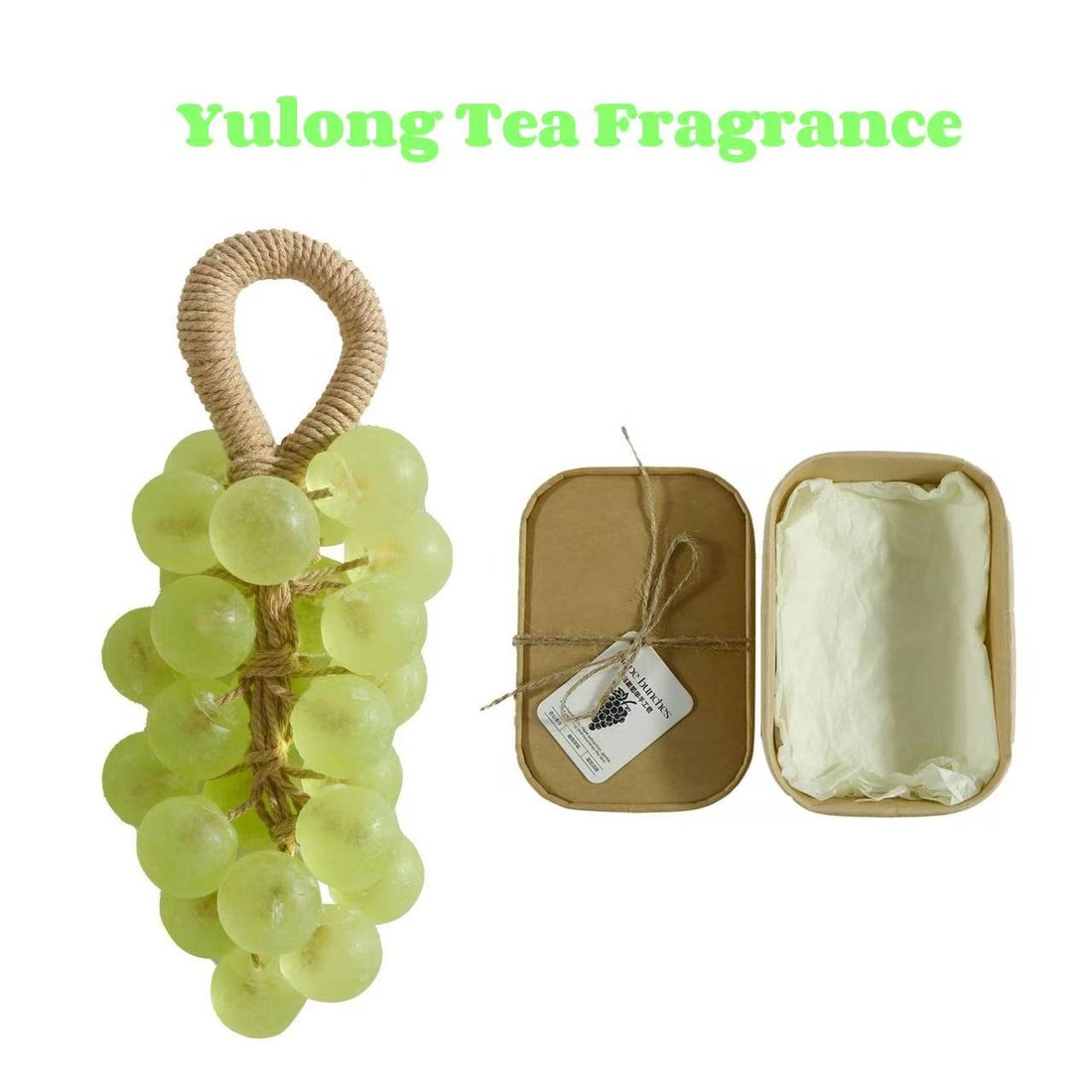 Grape Soap, Handcrafted Grapes Soap on a Ropes, Cold-Process Soaps for Hand Washing, Air Freshening, or Decoration