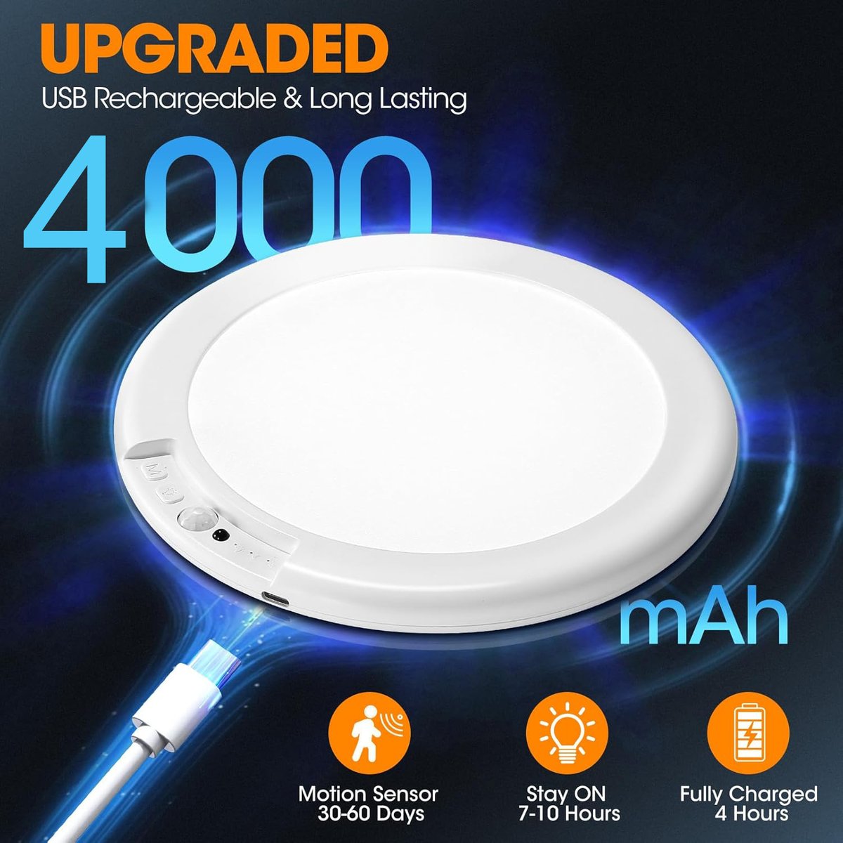 Rechargeable Motion Sensor Ceiling Light 💡✨