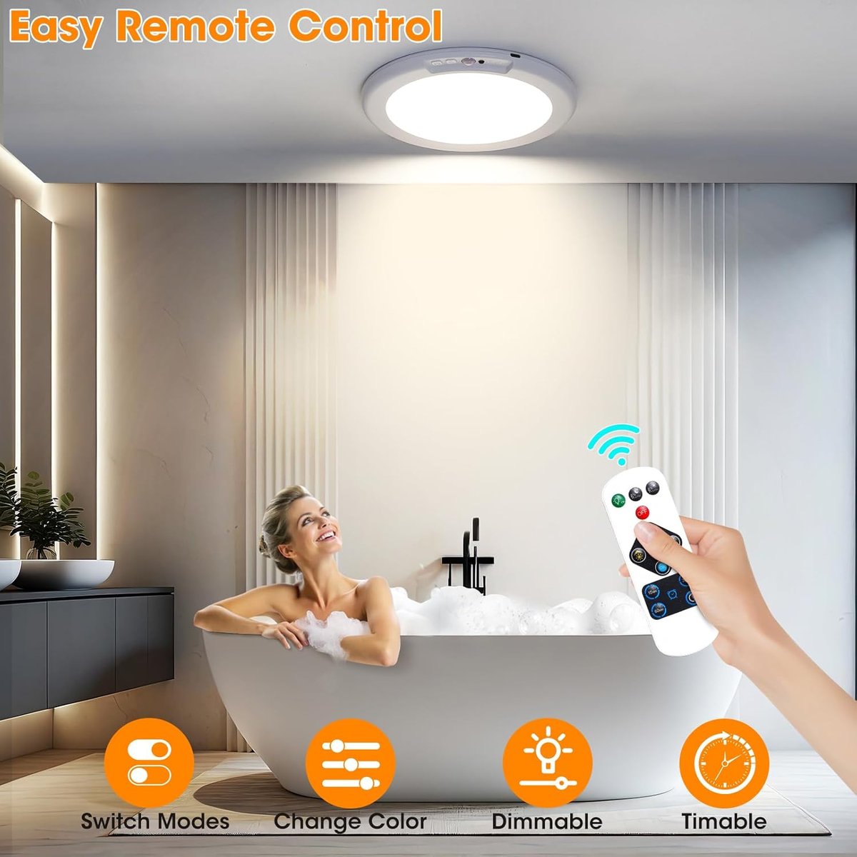 Rechargeable Motion Sensor Ceiling Light 💡✨