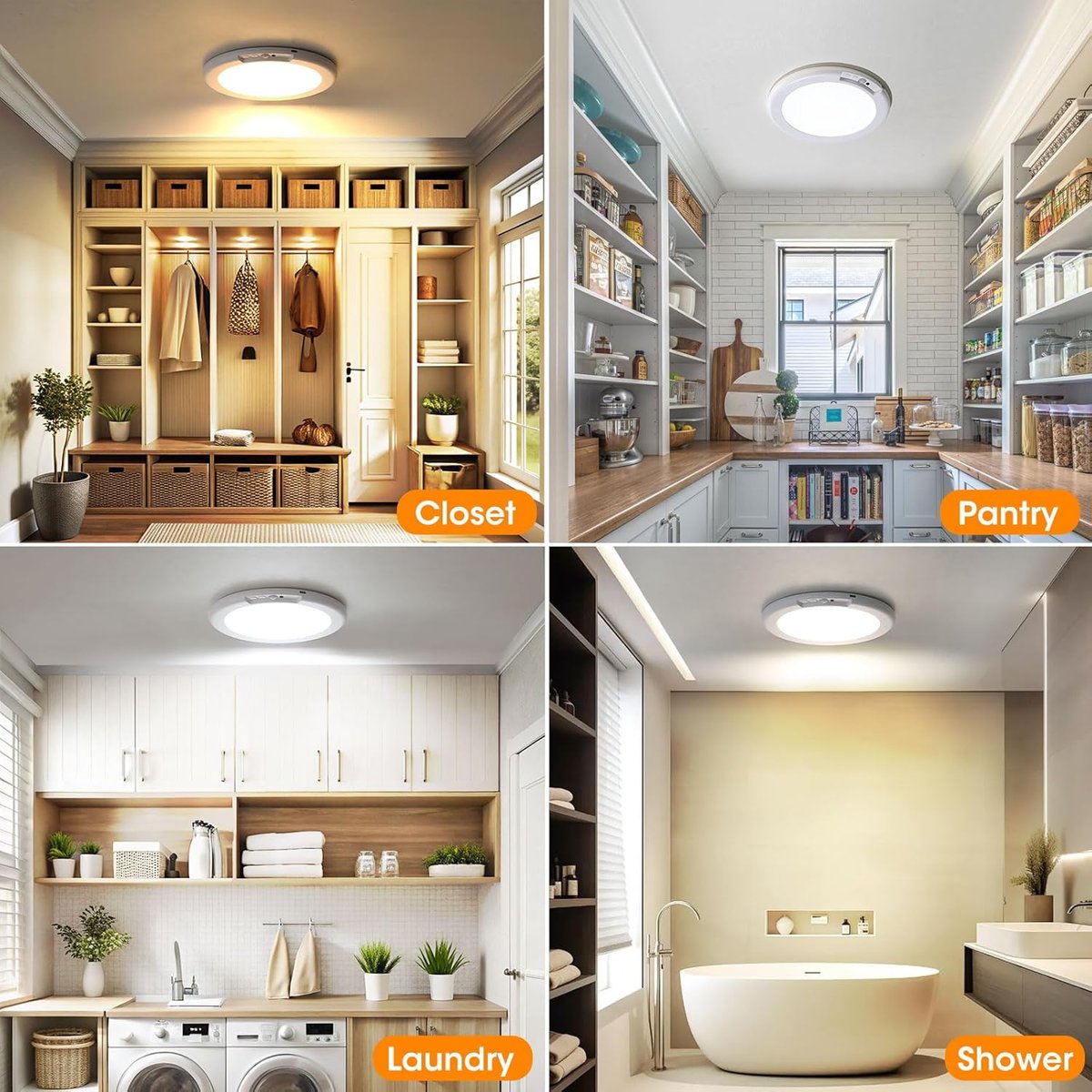 Rechargeable Motion Sensor Ceiling Light 💡✨