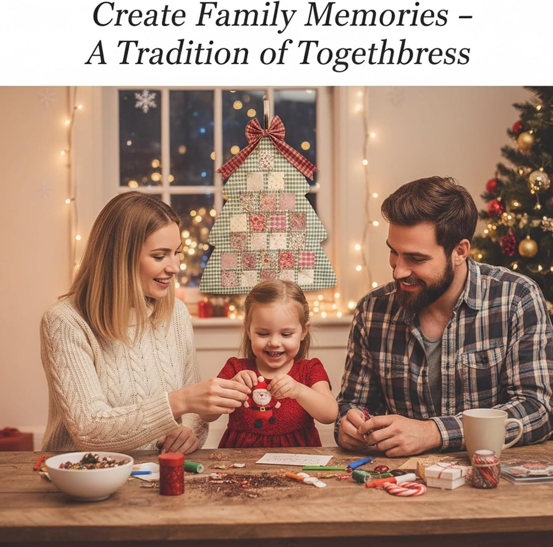 🎄🎁Fabric Christmas Tree Advent Calendar | A pocketful of joy for 24 days!🎄