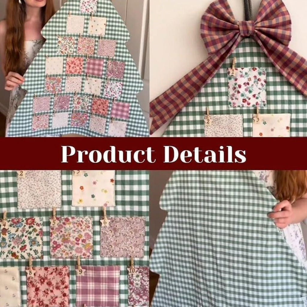 🎄🎁Fabric Christmas Tree Advent Calendar | A pocketful of joy for 24 days!🎄