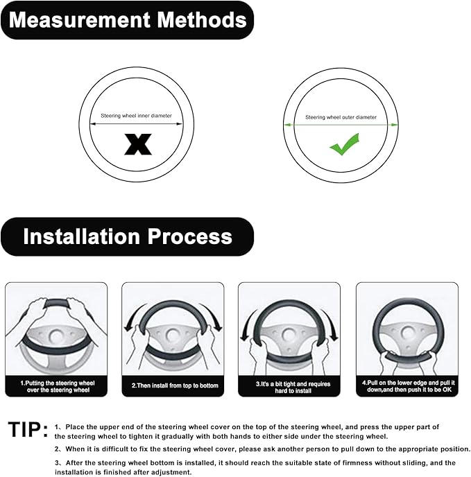 Last Day 49% OFF -Plush Steering Wheel Cover，Car Winter Accessories,for 98% Cars