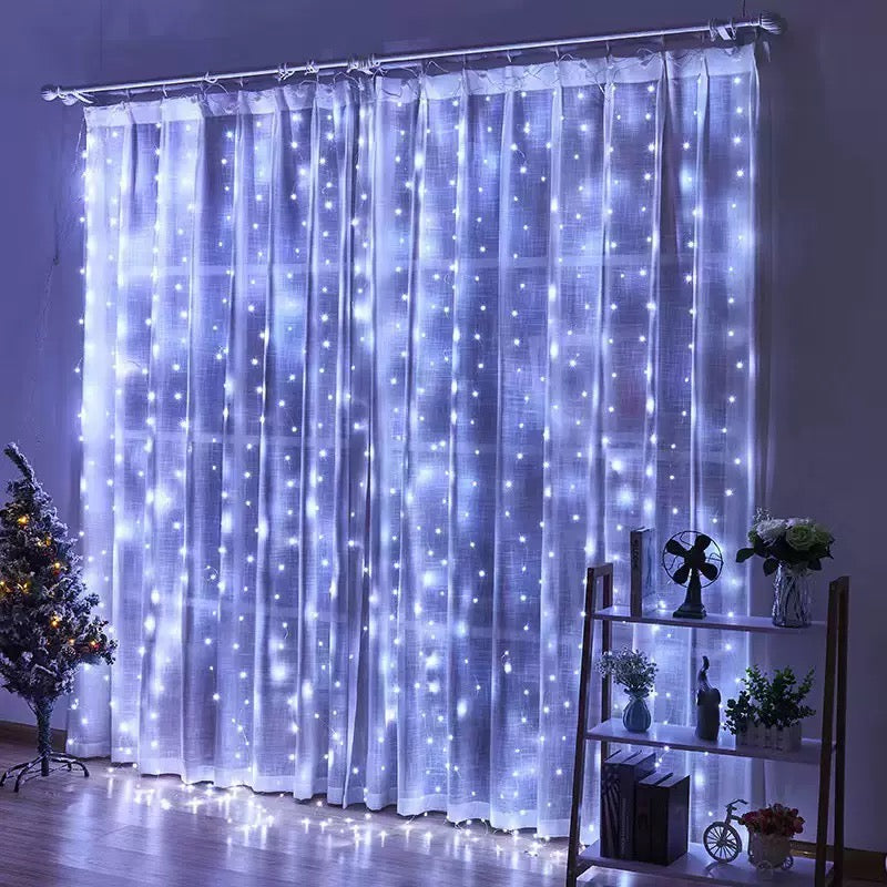 Last Day 49% OFF -💡300 LED Curtain Fairy Lights – Instantly Brighten Any Space