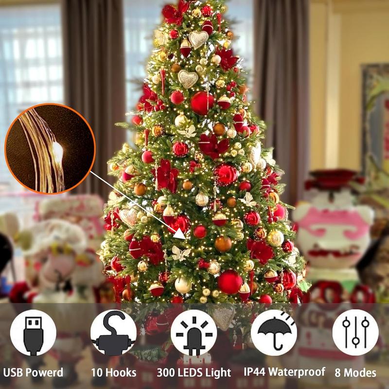 Last Day 49% OFF -💡300 LED Curtain Fairy Lights – Instantly Brighten Any Space