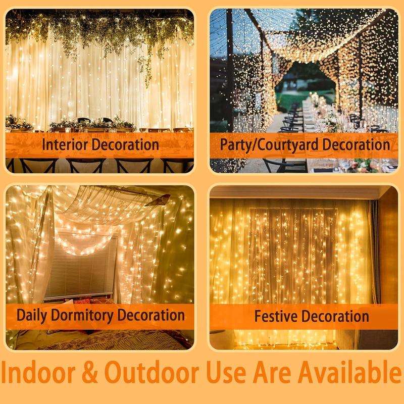 Last Day 49% OFF -💡300 LED Curtain Fairy Lights – Instantly Brighten Any Space