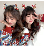 🫎Reindeer Antlers Xmas Hair Clip