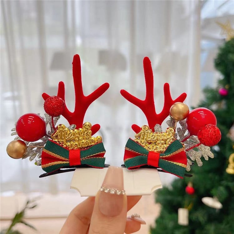 🫎Reindeer Antlers Xmas Hair Clip
