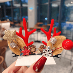 🫎Reindeer Antlers Xmas Hair Clip