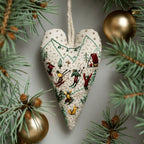 💖DIY Heart Shaped Hand Embroidered Christmas Finished product/DIY material kit