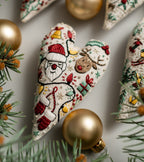 💖DIY Heart Shaped Hand Embroidered Christmas Finished product/DIY material kit