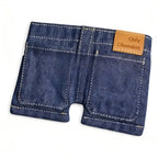 👖Pocket-sized mini denim wallet/card holder, portable
