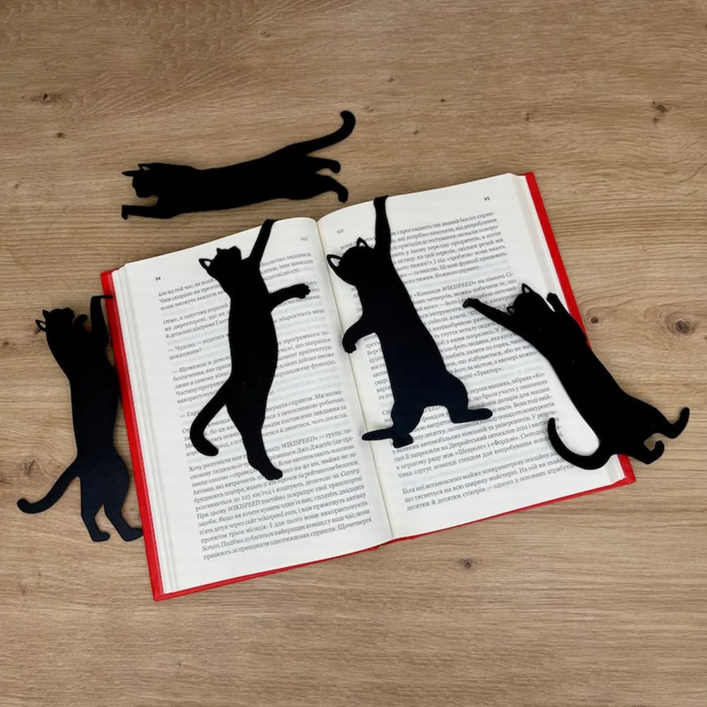 🔥LAST DAY 49% OFF🔥😹5Pcs Metal Cat bookmark