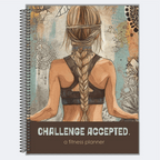 💪Challenge Accepted Fitness Planner: 90 Day Exercise and Food Journal for Wellness and Gratitude