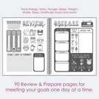 💪Challenge Accepted Fitness Planner: 90 Day Exercise and Food Journal for Wellness and Gratitude