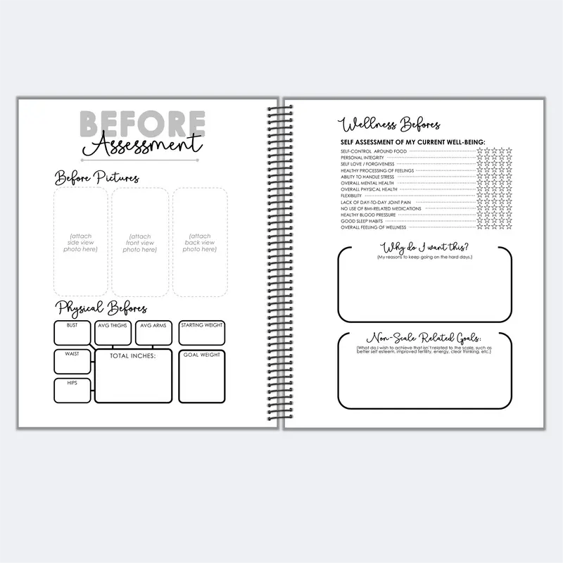 💪Challenge Accepted Fitness Planner: 90 Day Exercise and Food Journal for Wellness and Gratitude