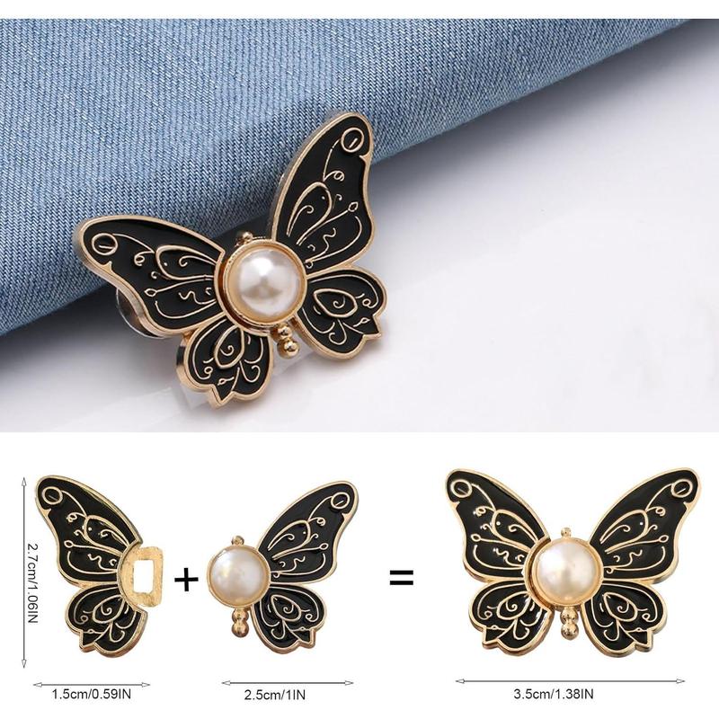 🦋Detachable Butterfly Jean Buttons Pant Waist Tightener for Loose Jeans