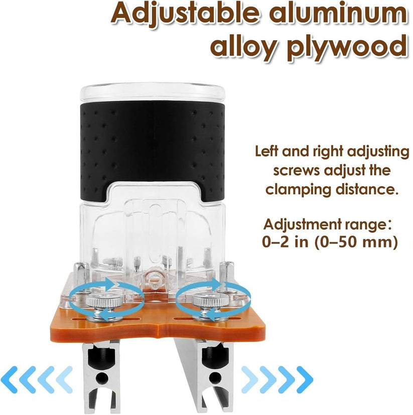 2-in-1 Woodworking Trimmer Slotting Auxiliary Positioning Bracket