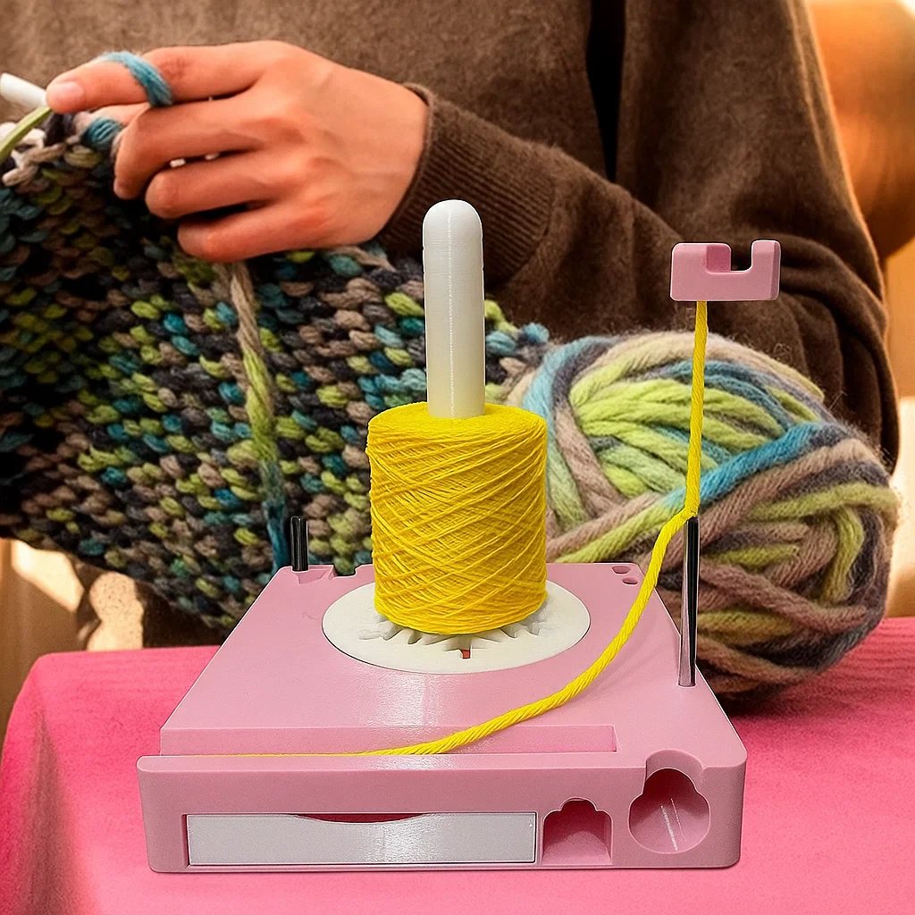 💜Hot Sale - Shiny Portable Multi-Functional Yarn Spool Box ✨