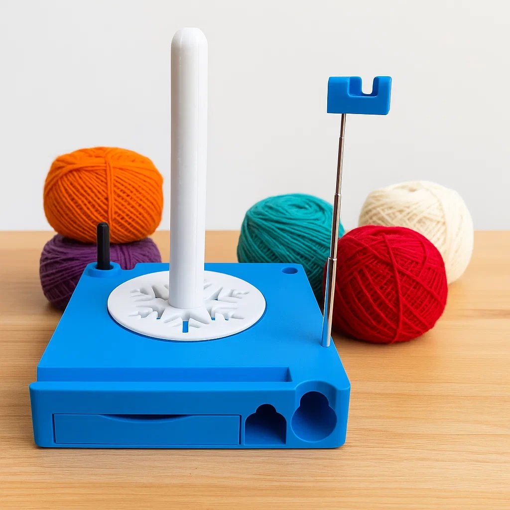 💜Hot Sale - Shiny Portable Multi-Functional Yarn Spool Box ✨