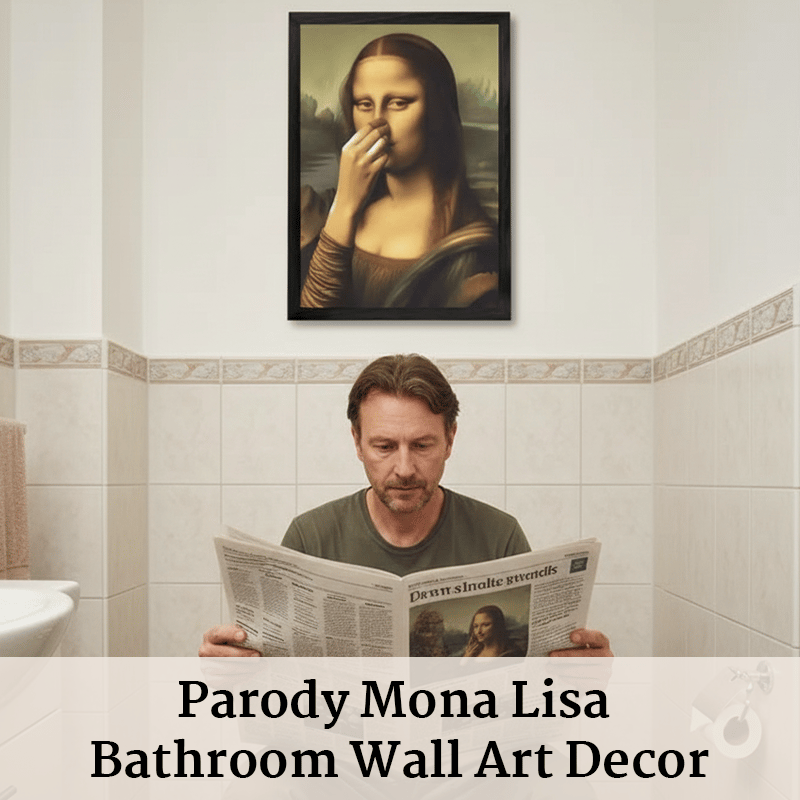 💥 Limited Time Offer - Mona Lisa Pinching Her Nose Art Print