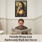 💥 Limited Time Offer - Mona Lisa Pinching Her Nose Art Print