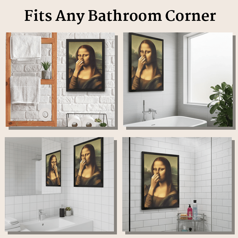 💥 Limited Time Offer - Mona Lisa Pinching Her Nose Art Print
