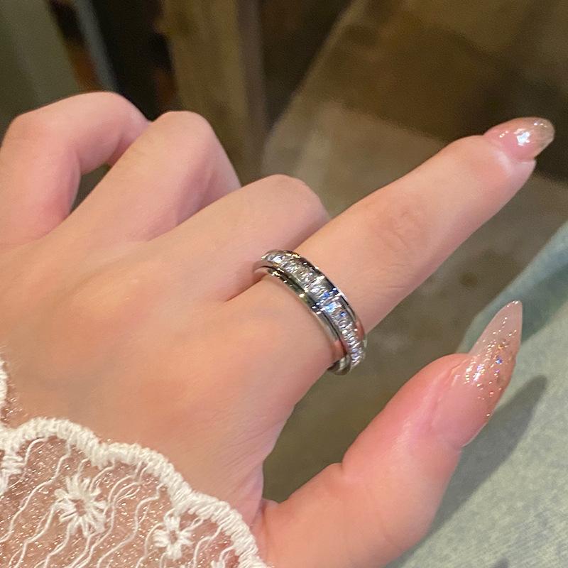 Anxiety Rings Titanium Steel Spinner Fidget Band Rings💍💍