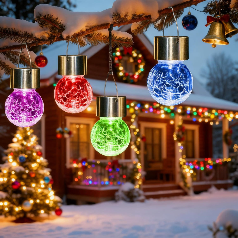 Outdoor Hanging Solar Christmas Decoration Light
