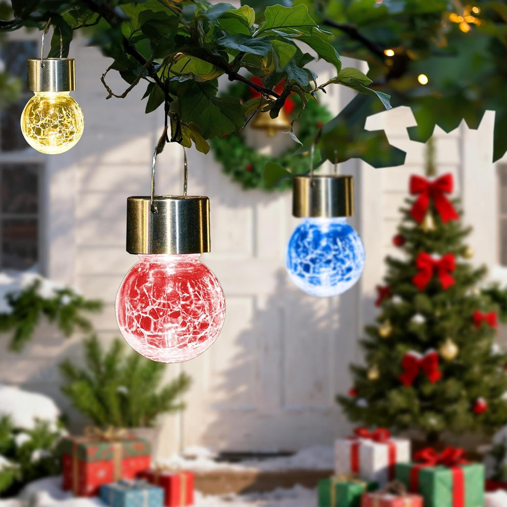 Outdoor Hanging Solar Christmas Decoration Light