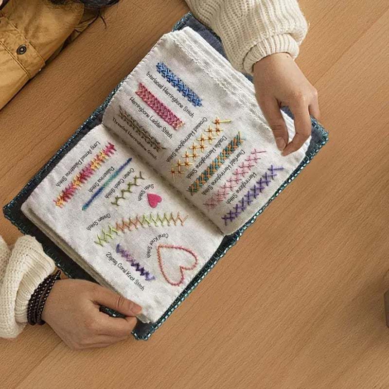 ❤️Beginner-Friendly🪡Stitch Book 📖with 106 different stitches