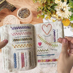 ❤️Beginner-Friendly🪡Stitch Book 📖with 106 different stitches