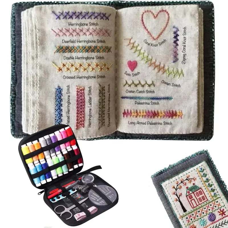 ❤️Beginner-Friendly🪡Stitch Book 📖with 106 different stitches