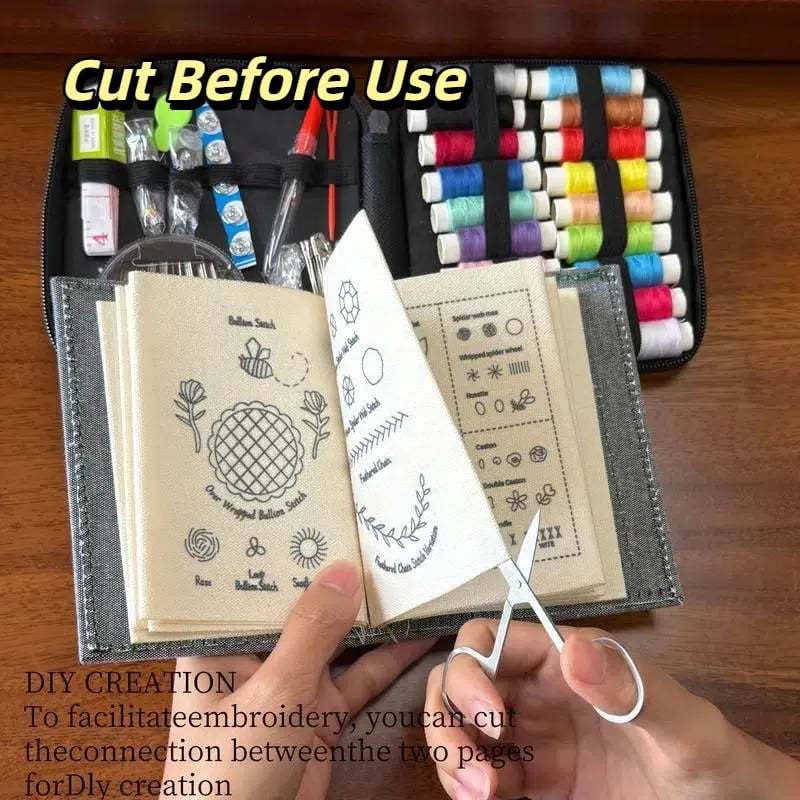 ❤️Beginner-Friendly🪡Stitch Book 📖with 106 different stitches