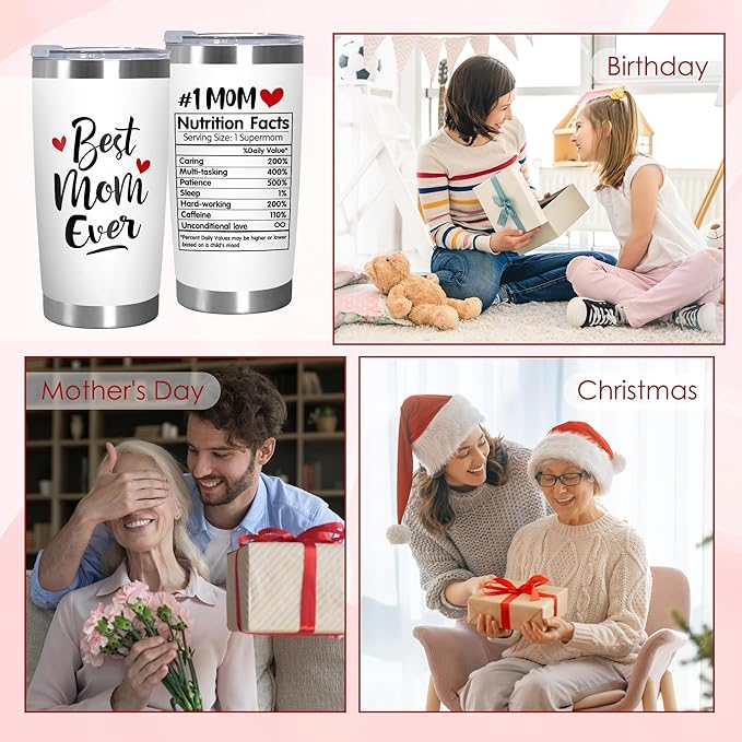 💗Mothers Day Gifts For Women，20 Oz Stainless Steel Tumbler