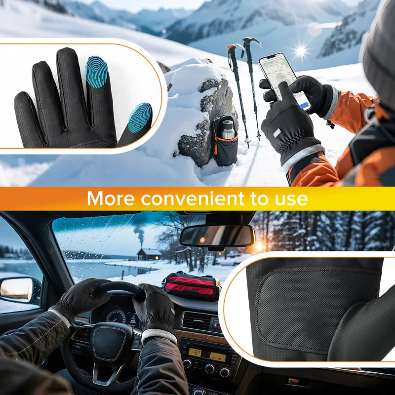 Professional-Grade Cold-Weather Sports Gloves - 100% Waterproof