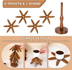 Last Day 49% OFF🔥Natural Tree Trivet Set - Kitchenware & Tableware Coasters