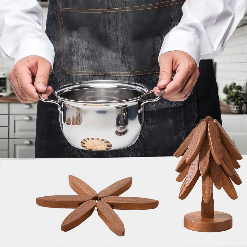 Last Day 49% OFF🔥Natural Tree Trivet Set - Kitchenware & Tableware Coasters