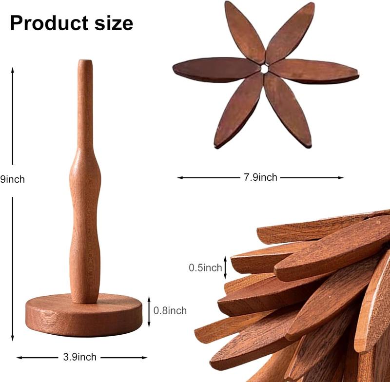 Last Day 49% OFF🔥Natural Tree Trivet Set - Kitchenware & Tableware Coasters