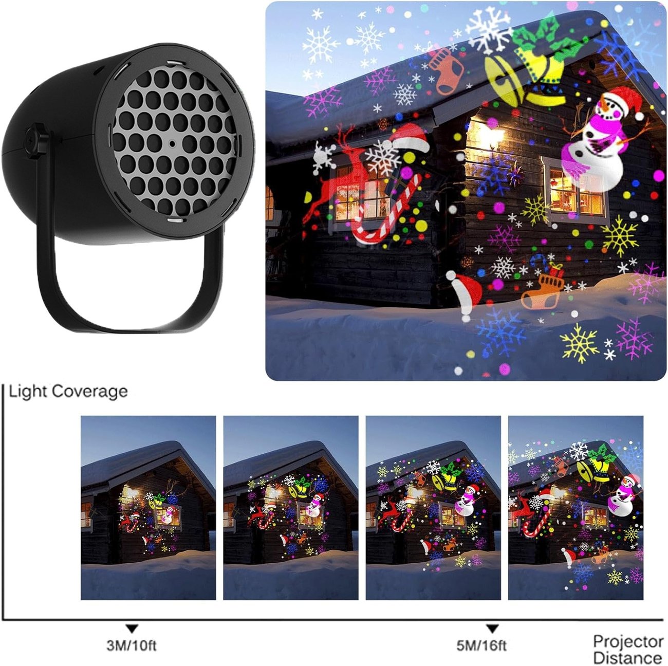 Christmas Projection Lamp -16 different patterns