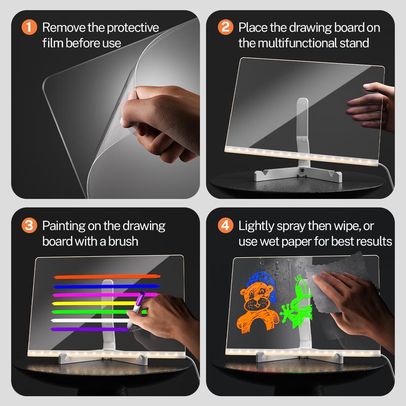 Last Day 49% OFF✨ Light-Up Drawing Board — A Creative Gift for Kids🎁