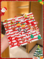 🎄10pcs/Set Cute Christmas Hair Scrunchies, Ideal For Holiday Hairstyles🎀