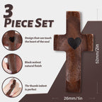 🙏A Cross to Hold Onto — Peace, Strength & Prayer（3PCS)